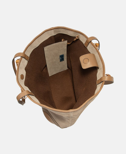 Joop! kožená kabelka tote Khaki 4