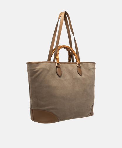 Joop! kožená kabelka tote Khaki 5