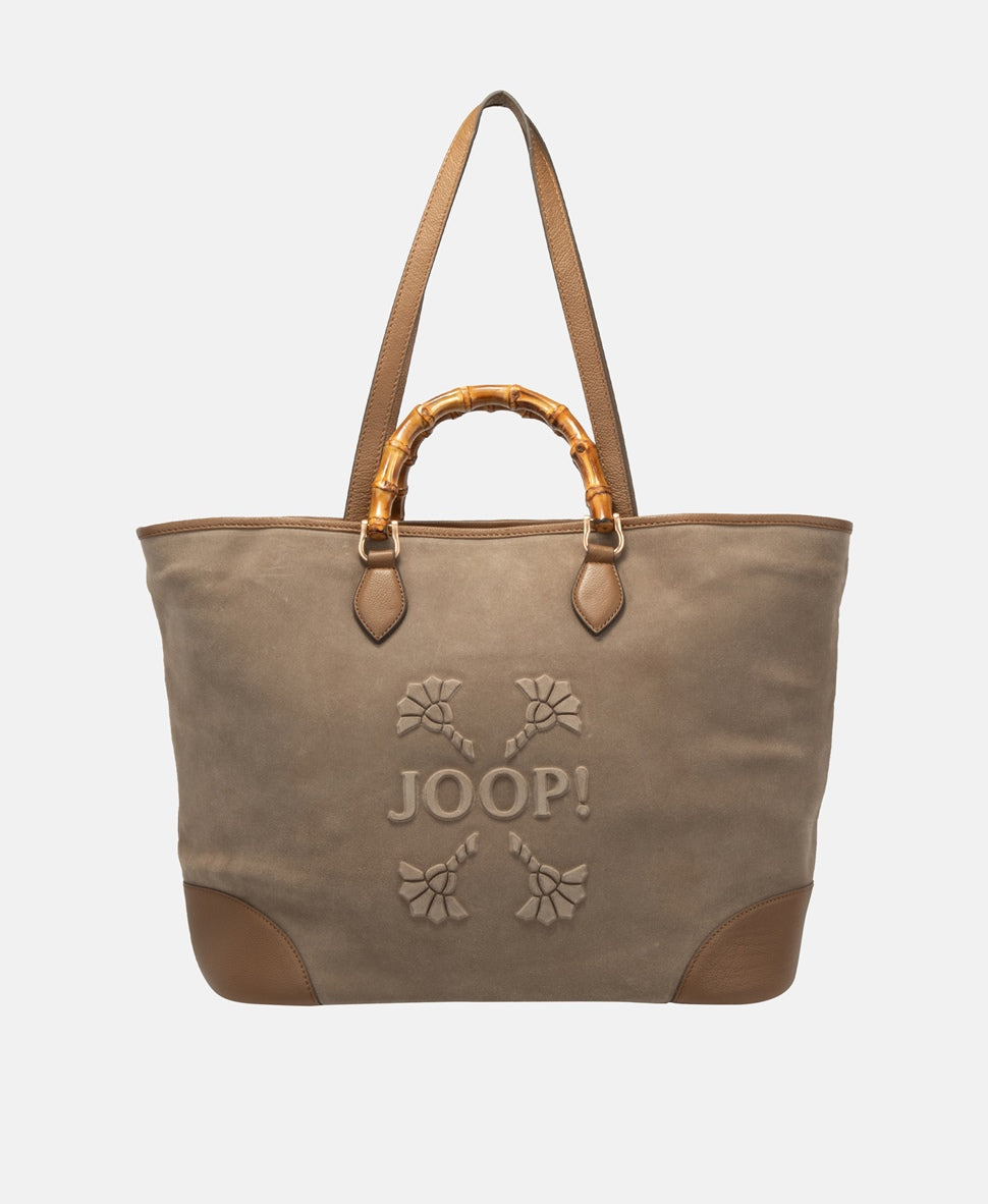 Joop! kožená kabelka tote Khaki 6