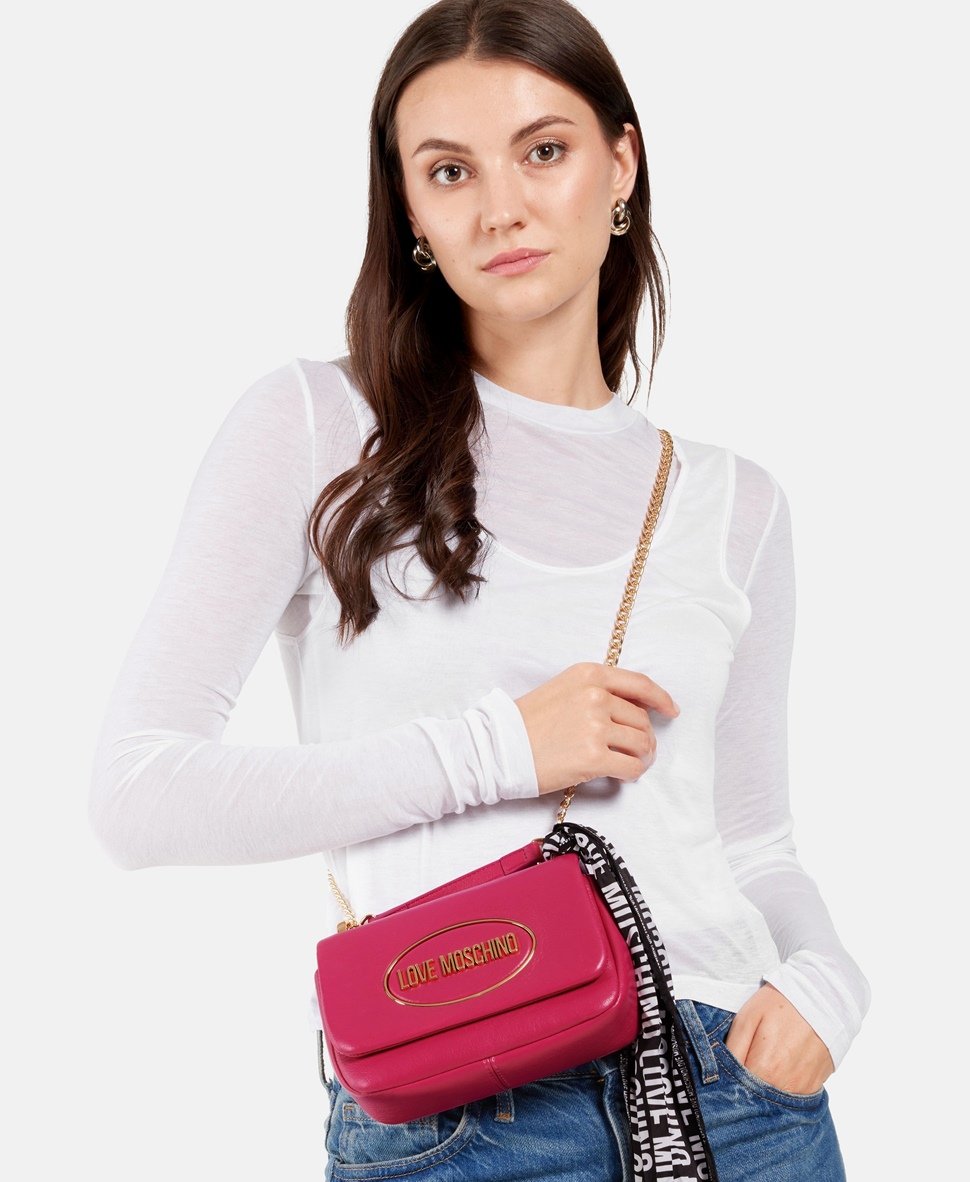 Love Moschino kabelka přes rameno Růžová 5