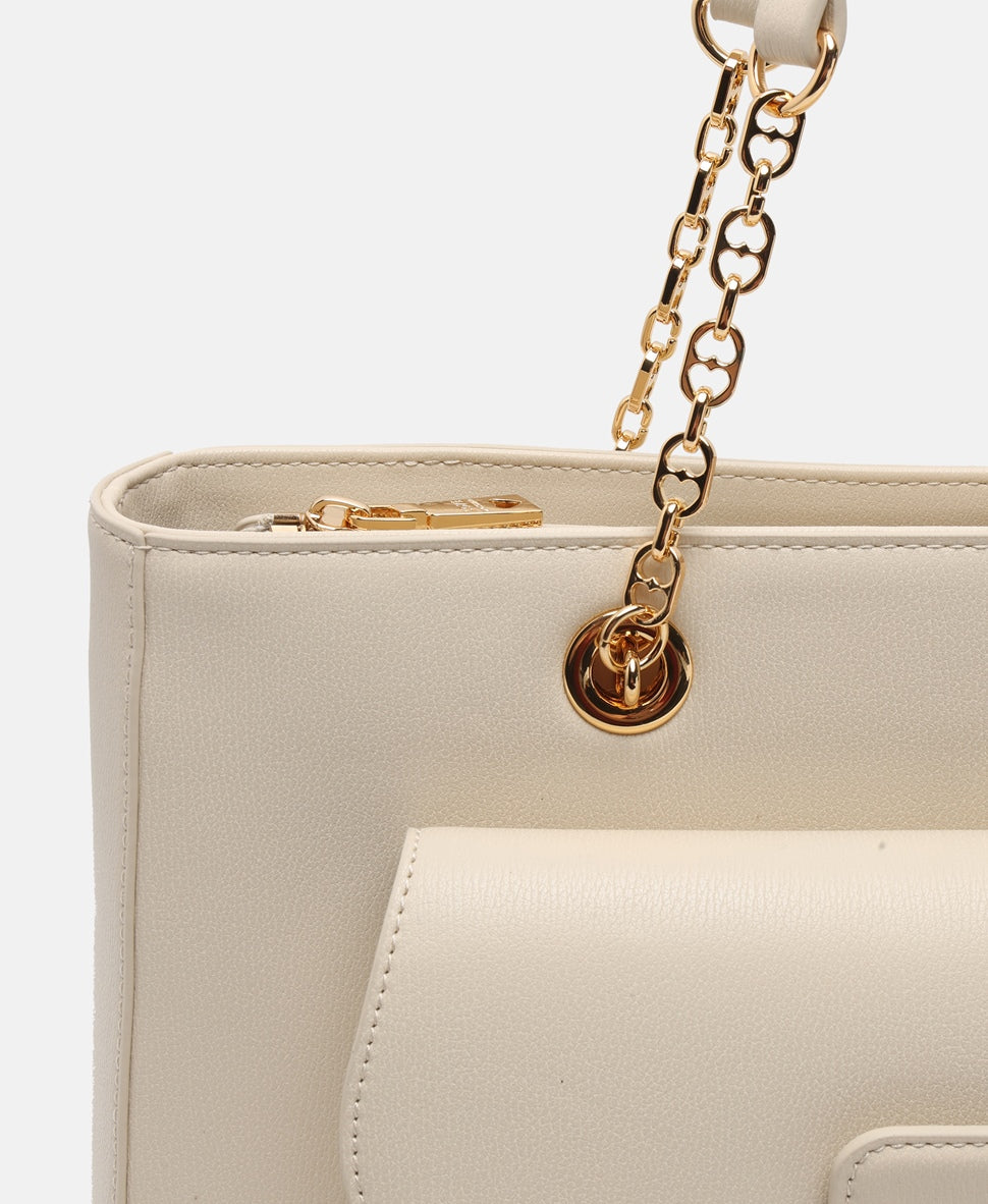Love Moschino kabelka tote Bílá 2