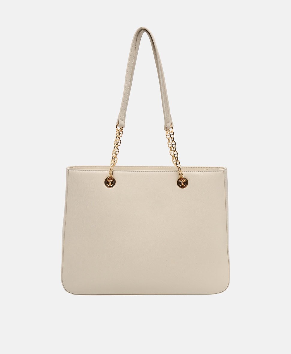 Love Moschino kabelka tote Bílá 4