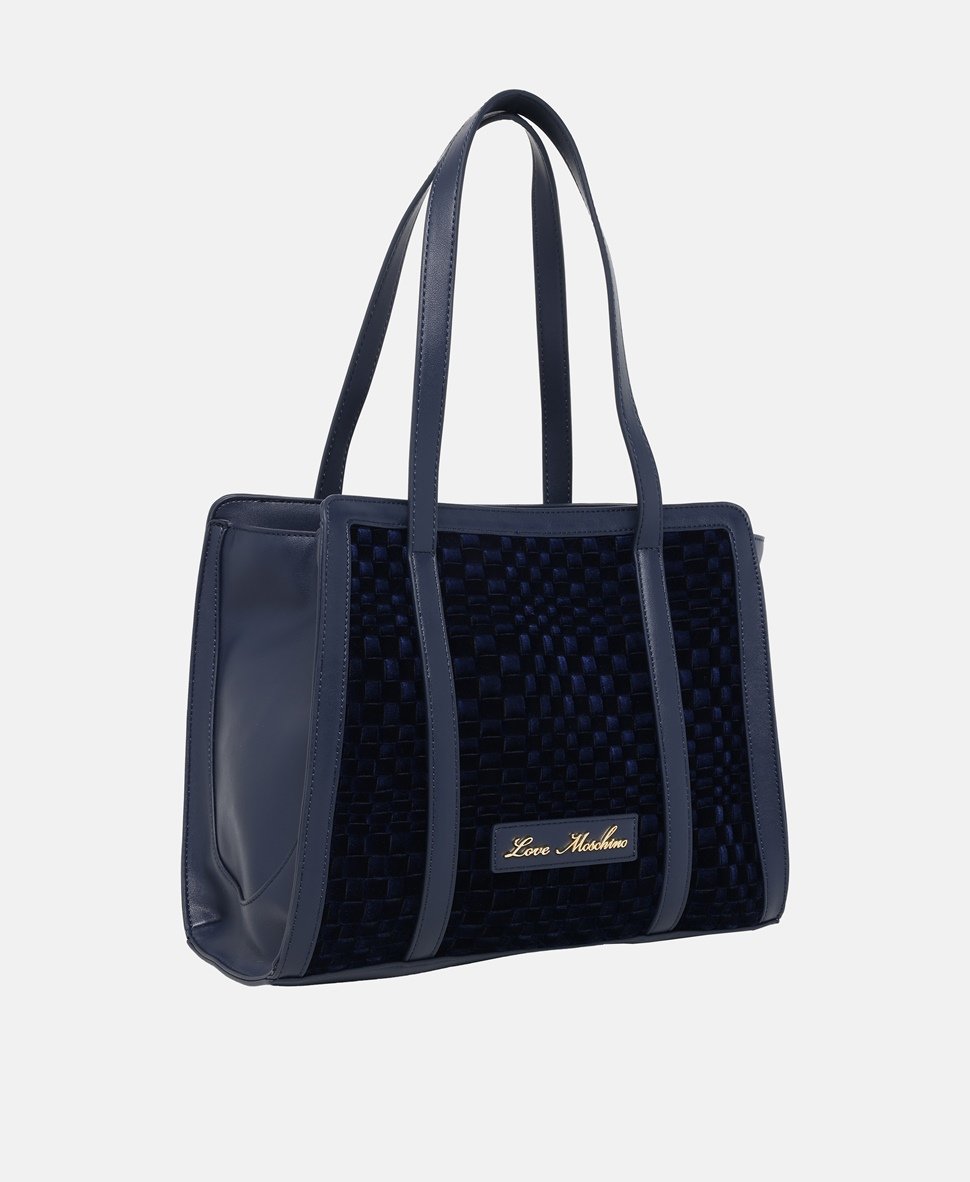 Love Moschino kabelka tote Modrá 1