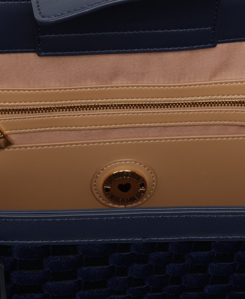 Love Moschino kabelka tote Modrá 3