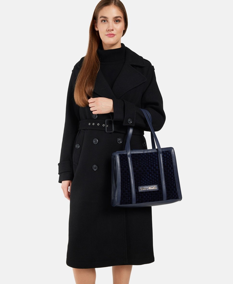 Love Moschino kabelka tote Modrá 5