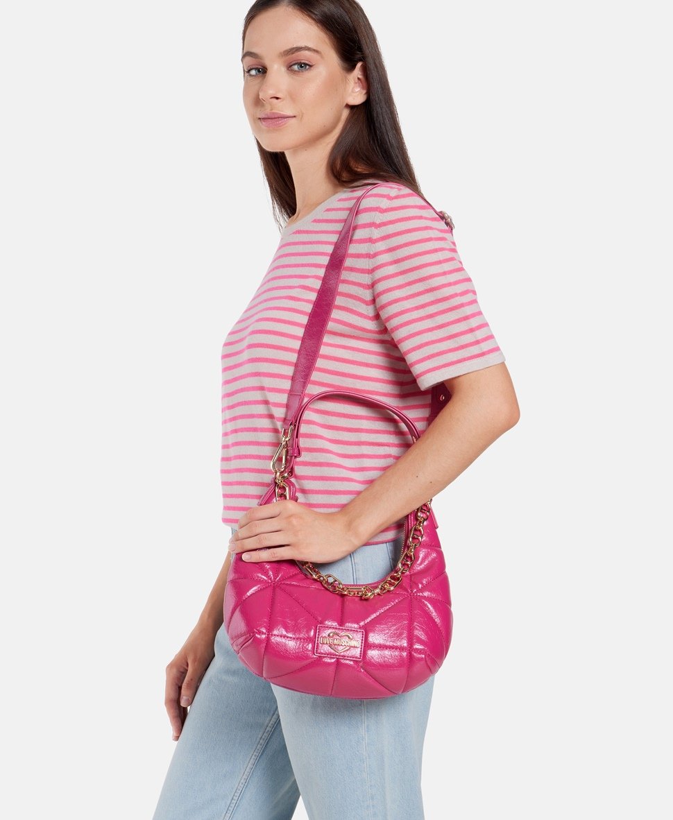 Love Moschino kabelka přes rameno Růžová 5