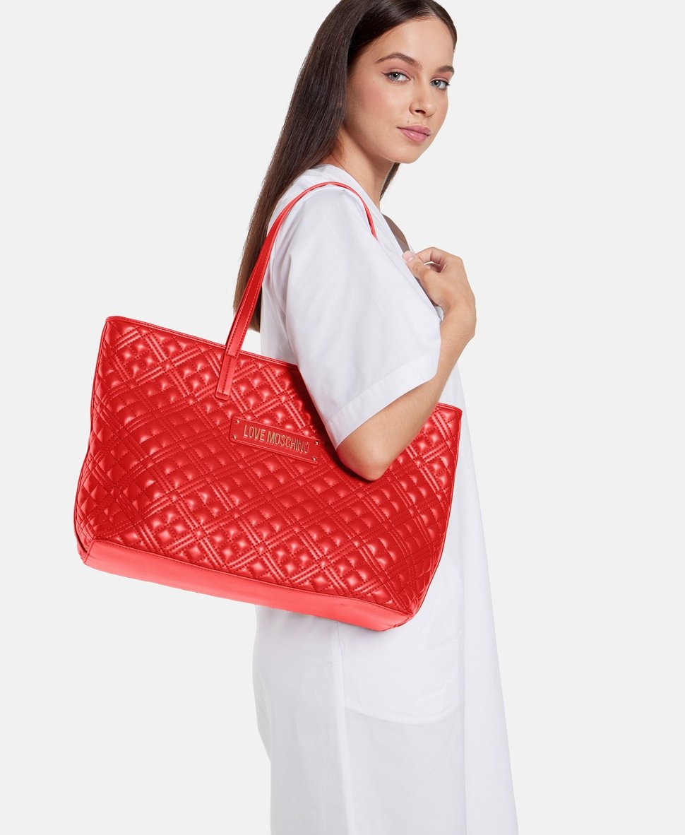 Love Moschino kabelka tote Červená 5