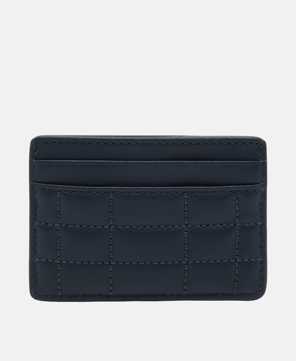 Michael Michael Kors kožené pouzdro na karty Tmavě modrá 2