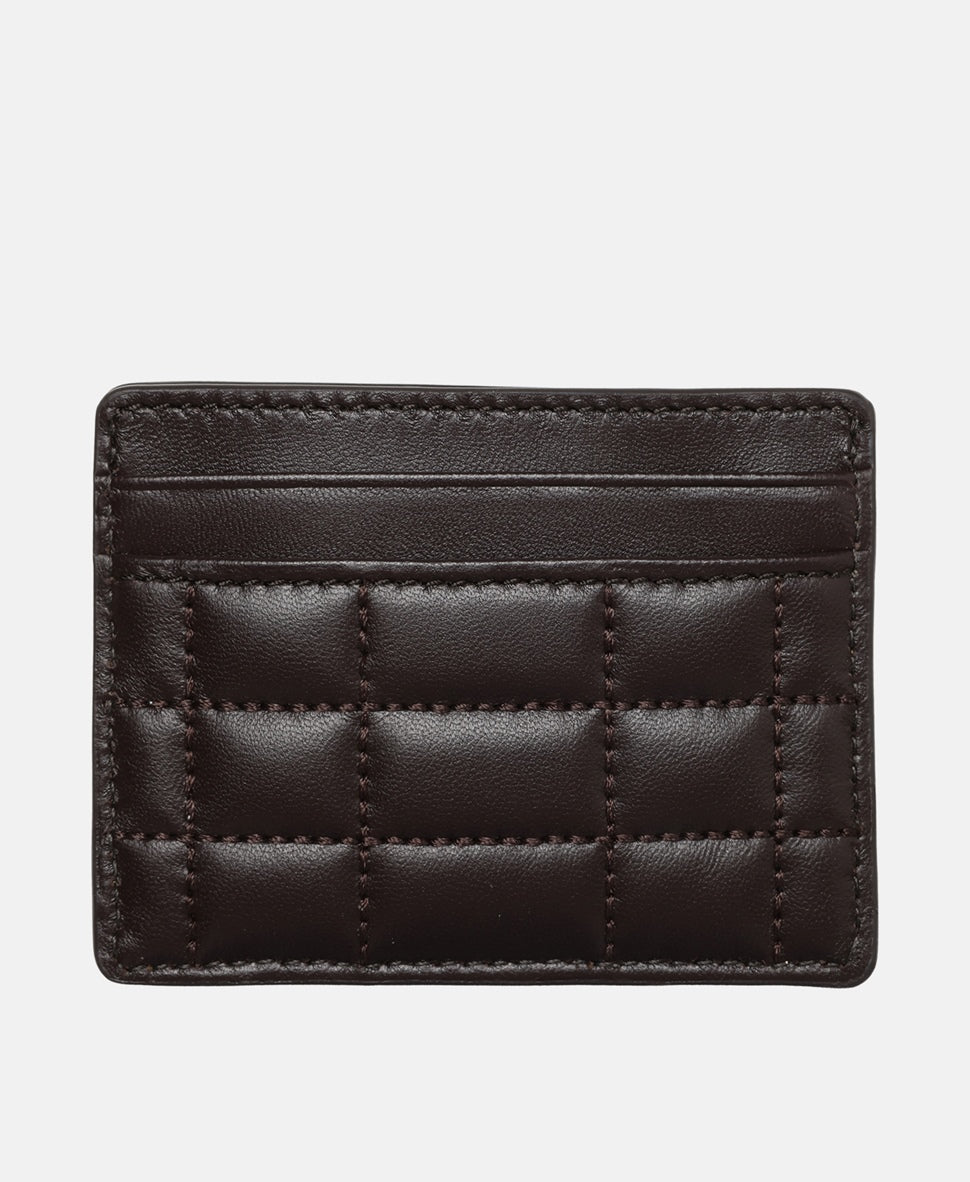 Michael Michael Kors kožené pouzdro na karty Tmavě hnědá 2