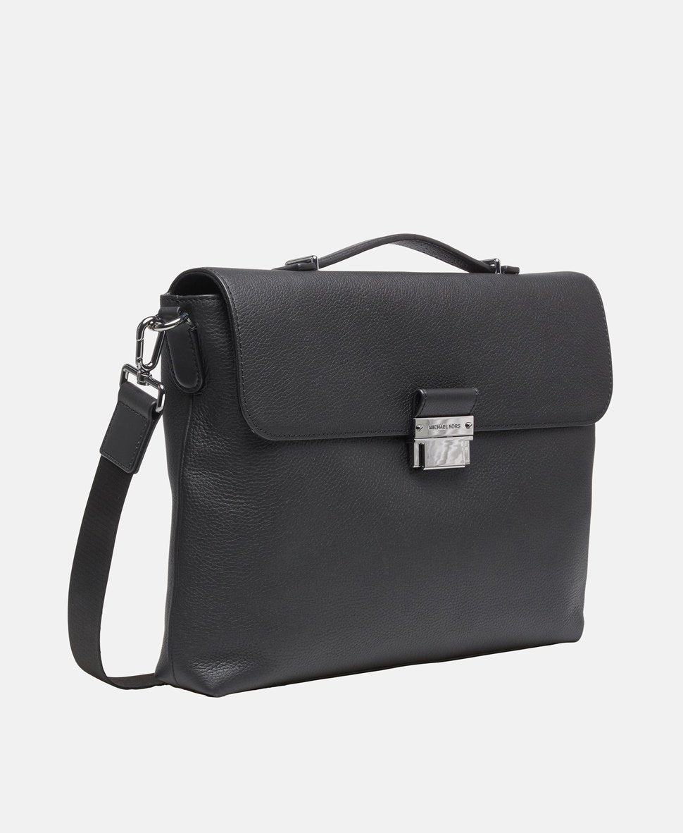 Michael Kors kožená aktovka Černá 1