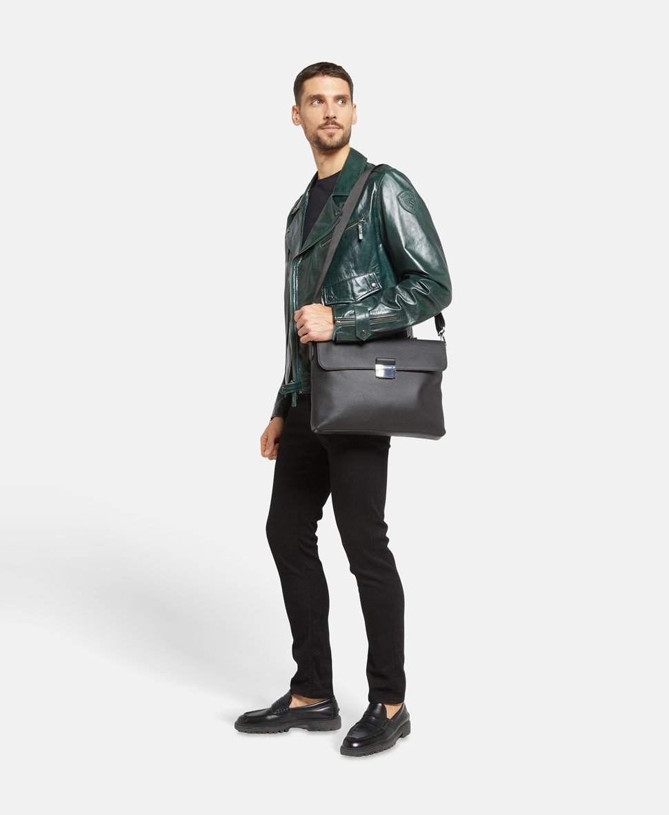 Michael Kors kožená aktovka Černá 5