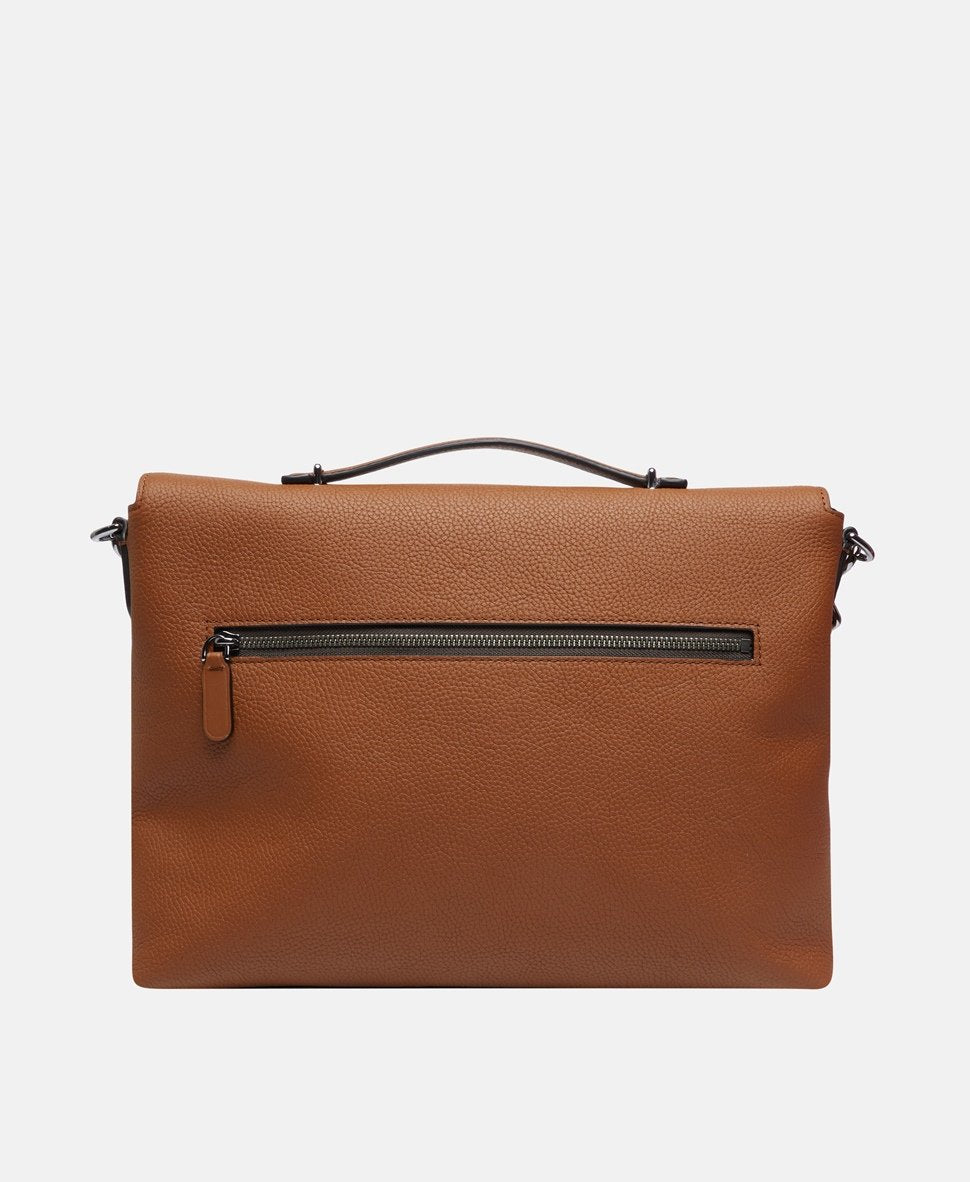 Michael Kors kožená aktovka Koňaková 4