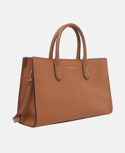 Michael Michael Kors kožená kabelka Koňaková 1