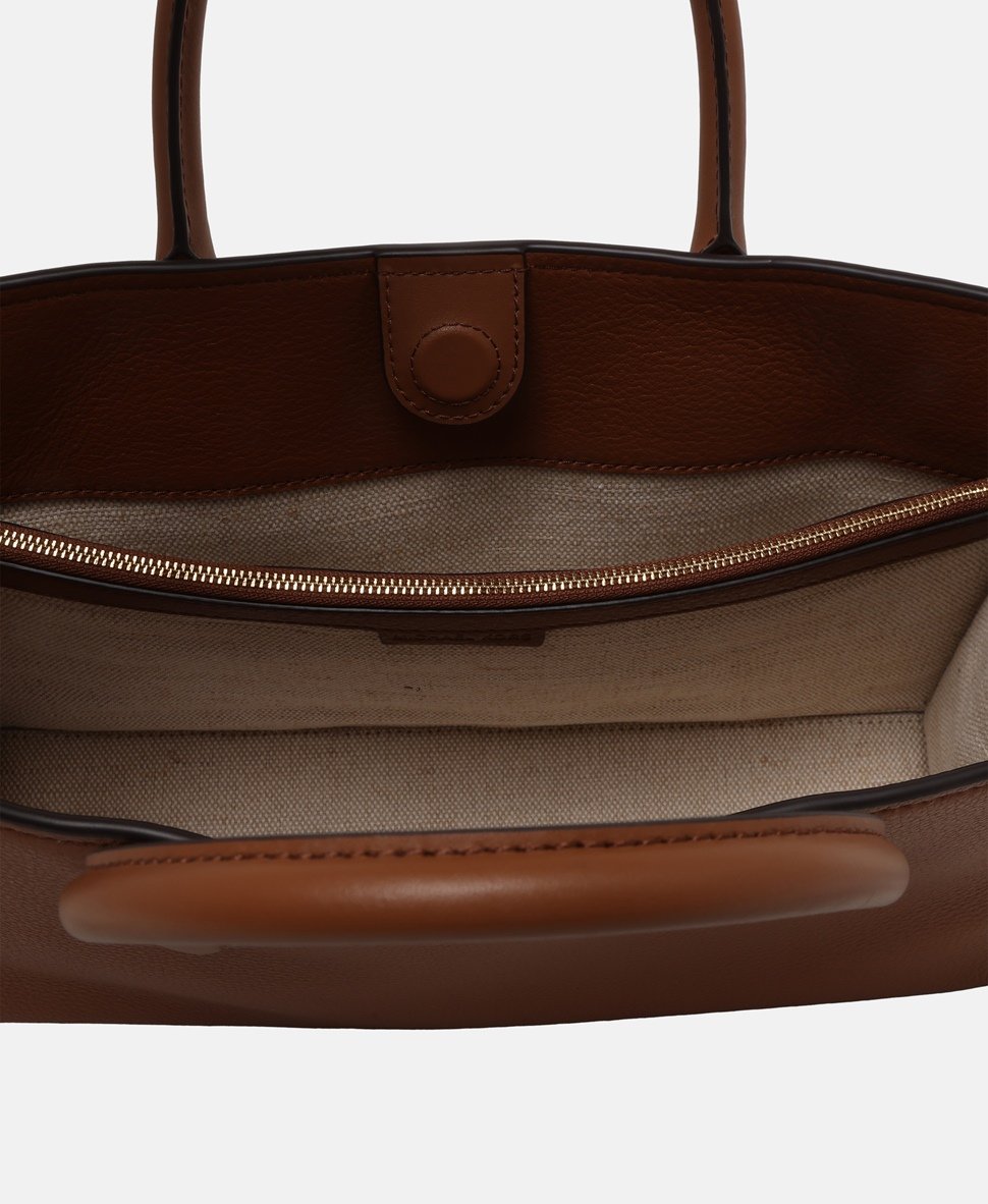 Michael Michael Kors kožená kabelka Koňaková 3