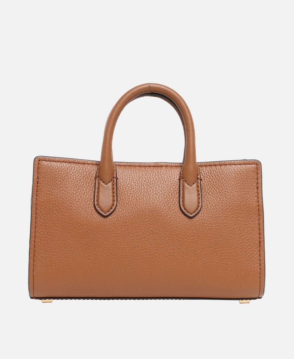 Michael Michael Kors Kožená messenger taška Koňaková 4