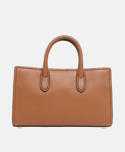 Michael Michael Kors Kožená messenger taška Koňaková 4