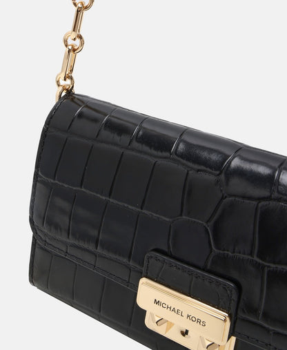 Michael Michael Kors Kožená kabelka přes rameno Černá 2
