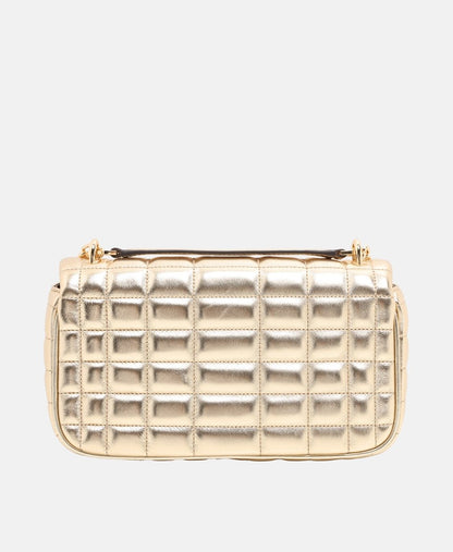 Michael Michael Kors Kožená kabelka přes rameno Zlatá 4