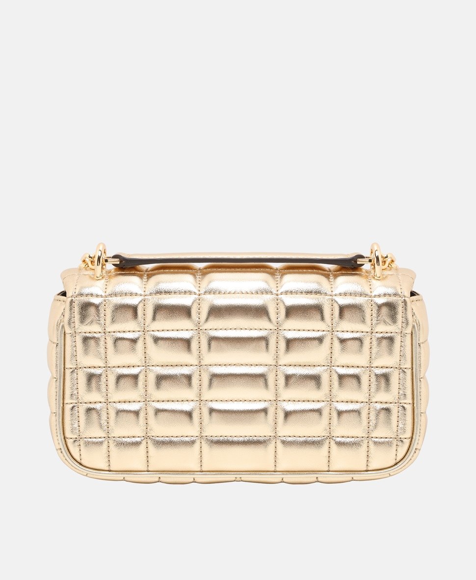 Michael Michael Kors Kožená messenger taška Zlatá 4