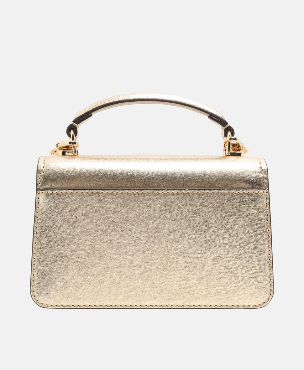 Michael Michael Kors kožená kabelka Zlatá 4