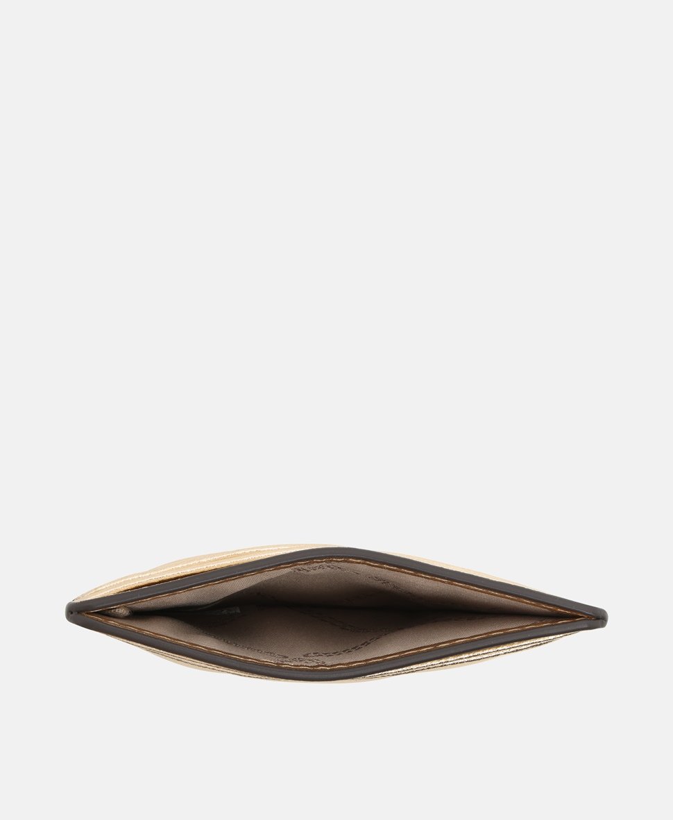 Michael Michael Kors kožené pouzdro na karty Zlatá 3