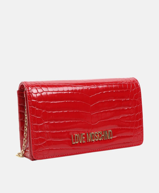 Love Moschino Kožená kabelka přes rameno Červená 1