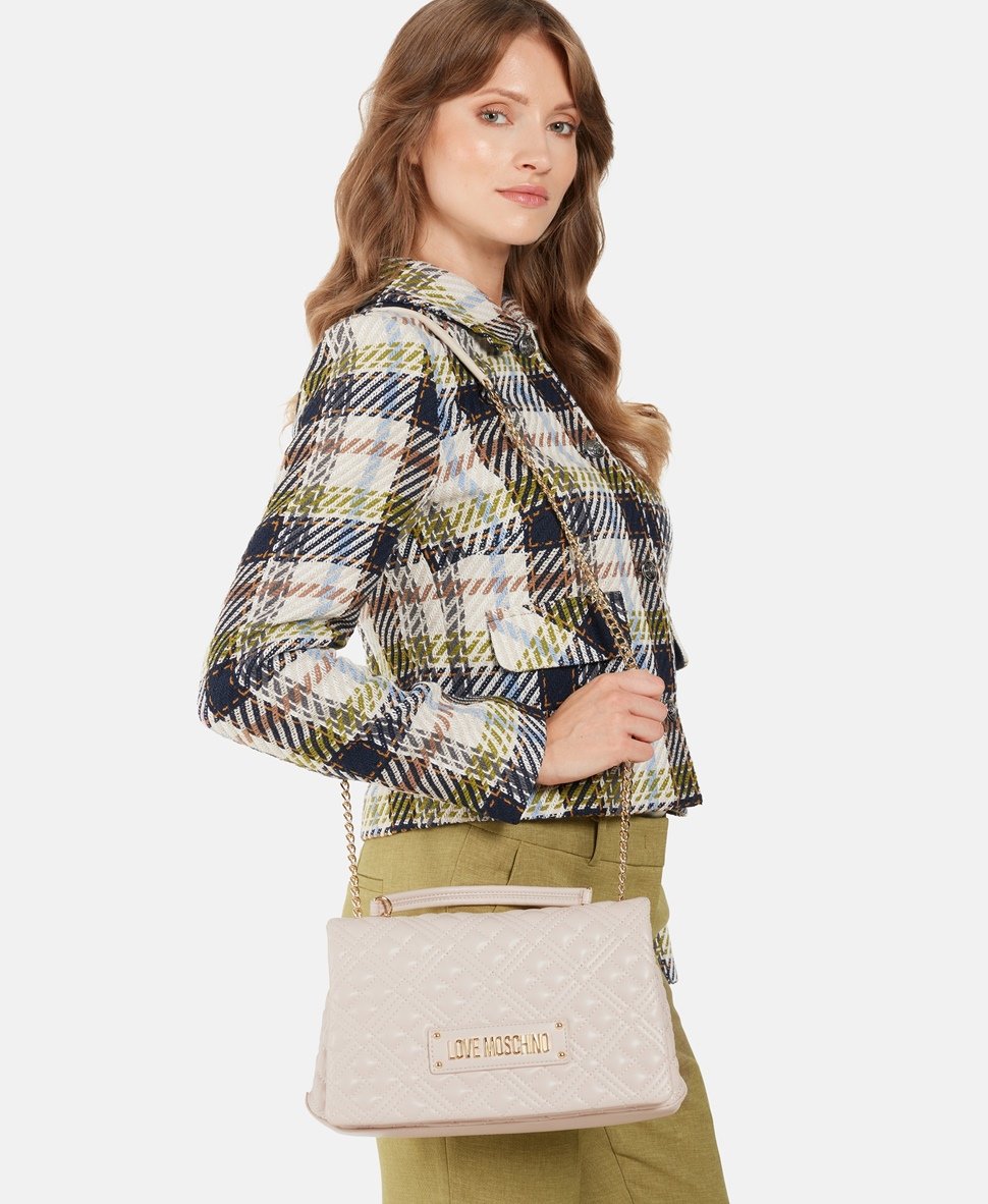 Love Moschino kabelka přes rameno Bílá 5