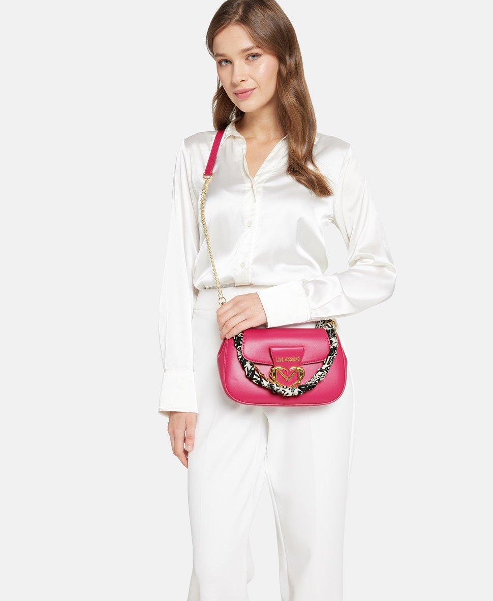 Love Moschino kabelka přes rameno Růžová 5