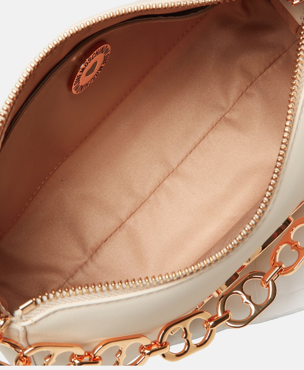 Love Moschino kabelka přes rameno Bílá 3