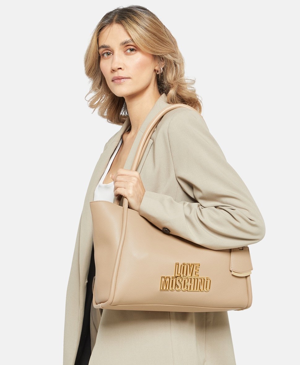 Love Moschino kabelka shopper Bílá vlna 5