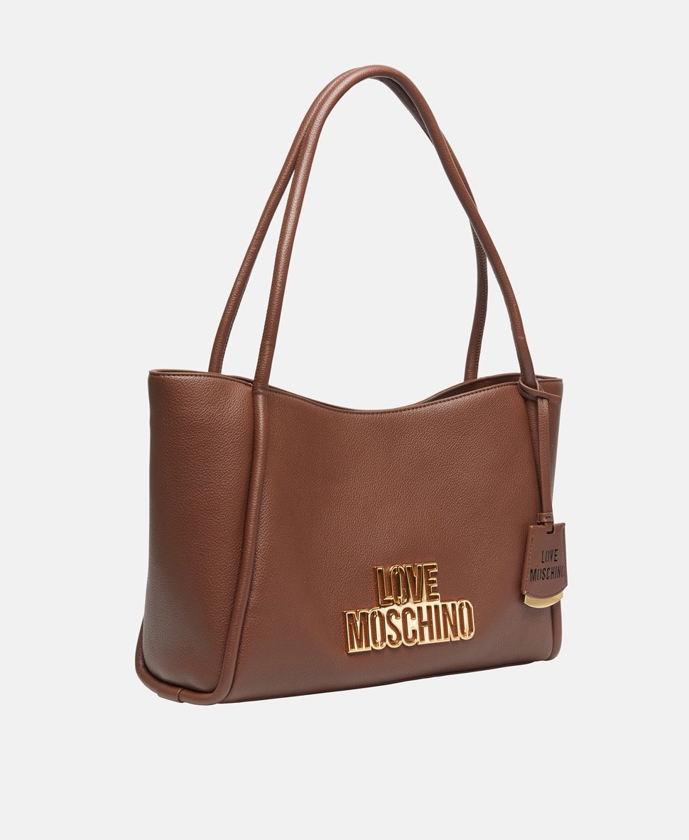 Love Moschino kabelka shopper Tmavě hnědá 1