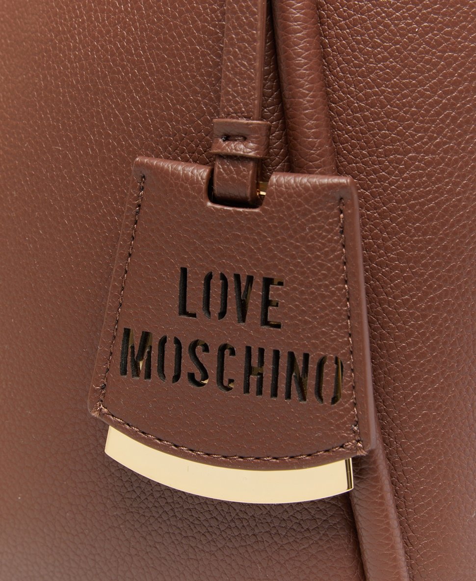 Love Moschino kabelka shopper Tmavě hnědá 2
