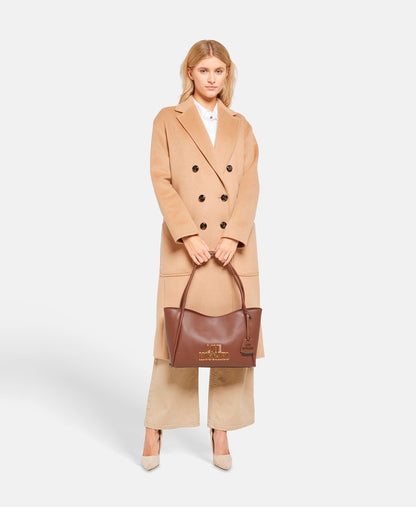 Love Moschino kabelka shopper Tmavě hnědá 5