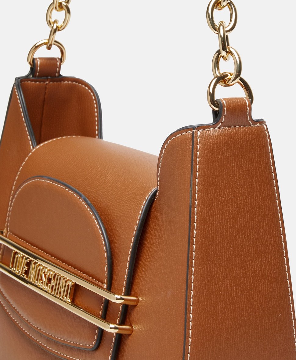 Love Moschino kabelka přes rameno Hnědá 2