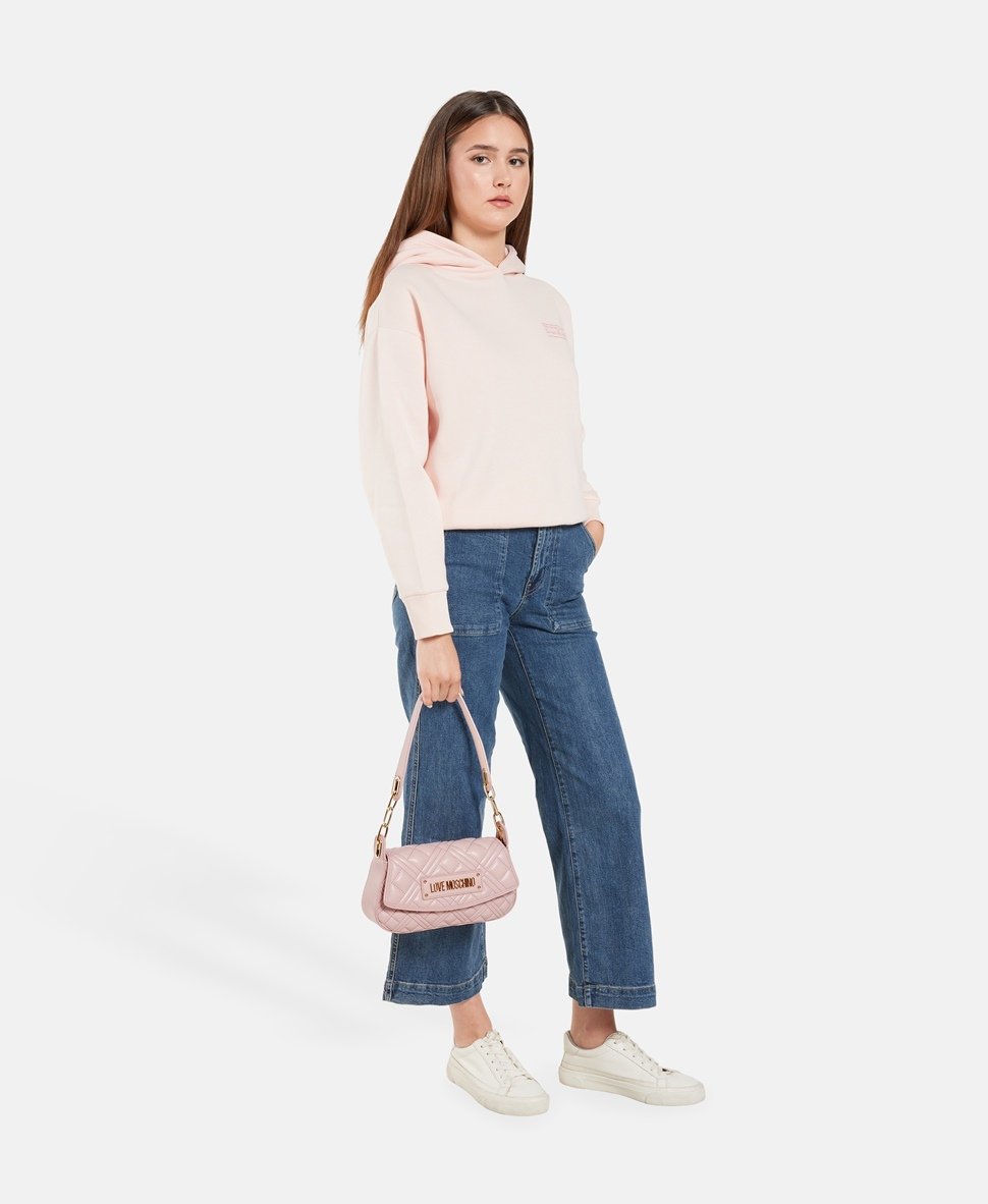Love Moschino kabelka přes rameno Starorůžová 5