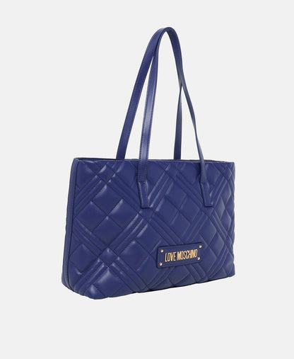 Love Moschino kabelka tote Modrá 1