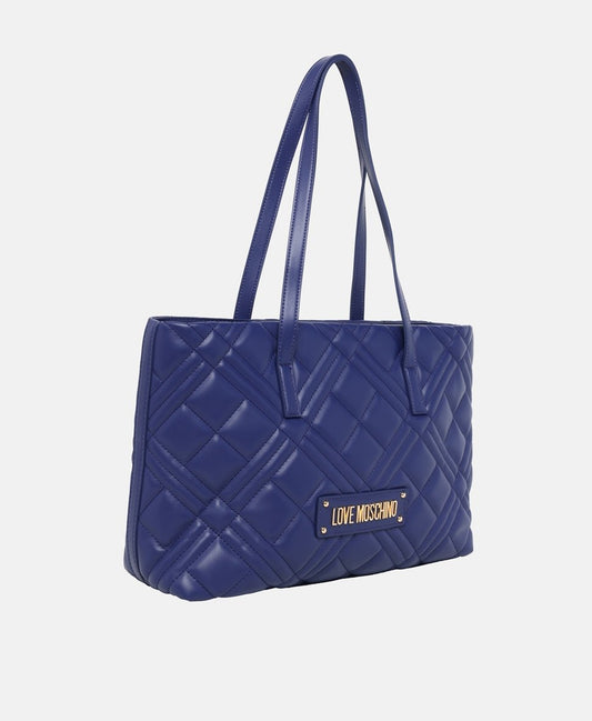 Love Moschino kabelka tote Modrá 1