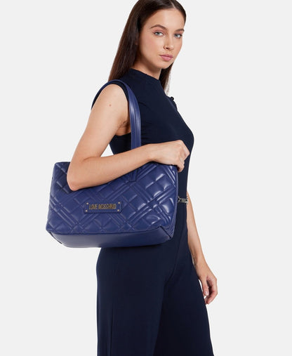 Love Moschino kabelka tote Modrá 5