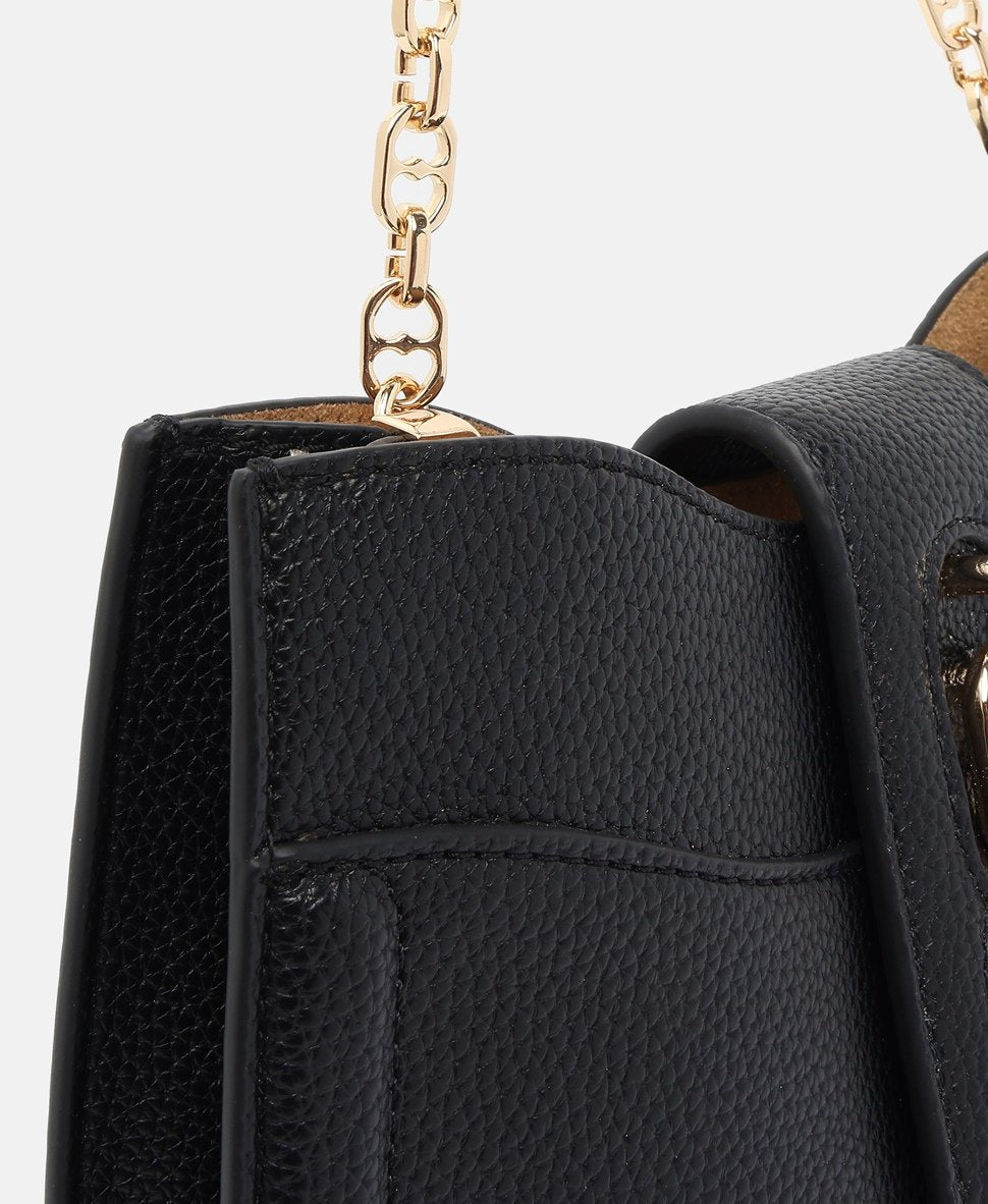 Love Moschino Kožená kabelka přes rameno Černá 2