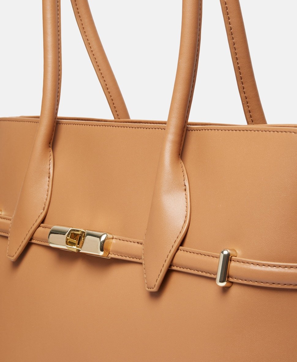 Furla kožená kabelka tote Koňaková 2