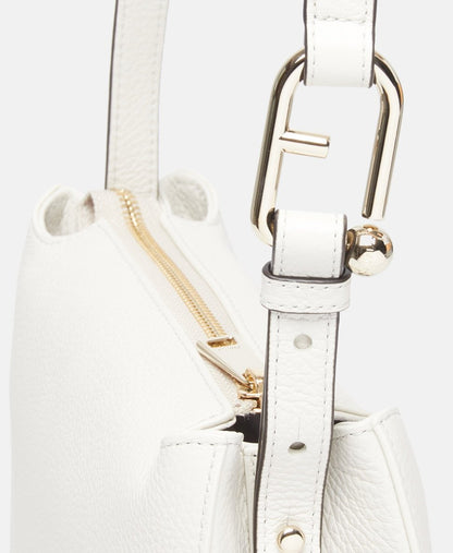 Furla Kožená messenger taška Bílá 2