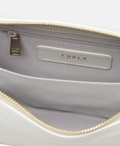 Furla Kožená messenger taška Bílá 3