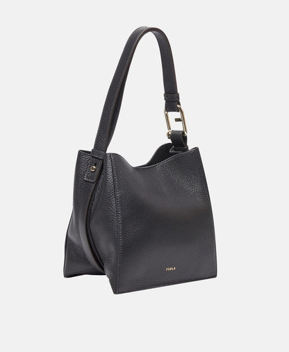 Furla Kožená kabelka přes rameno Černá 1