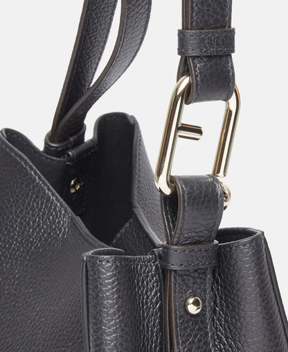 Furla Kožená kabelka přes rameno Černá 2