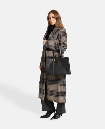 Furla kožená kabelka tote Černá 5
