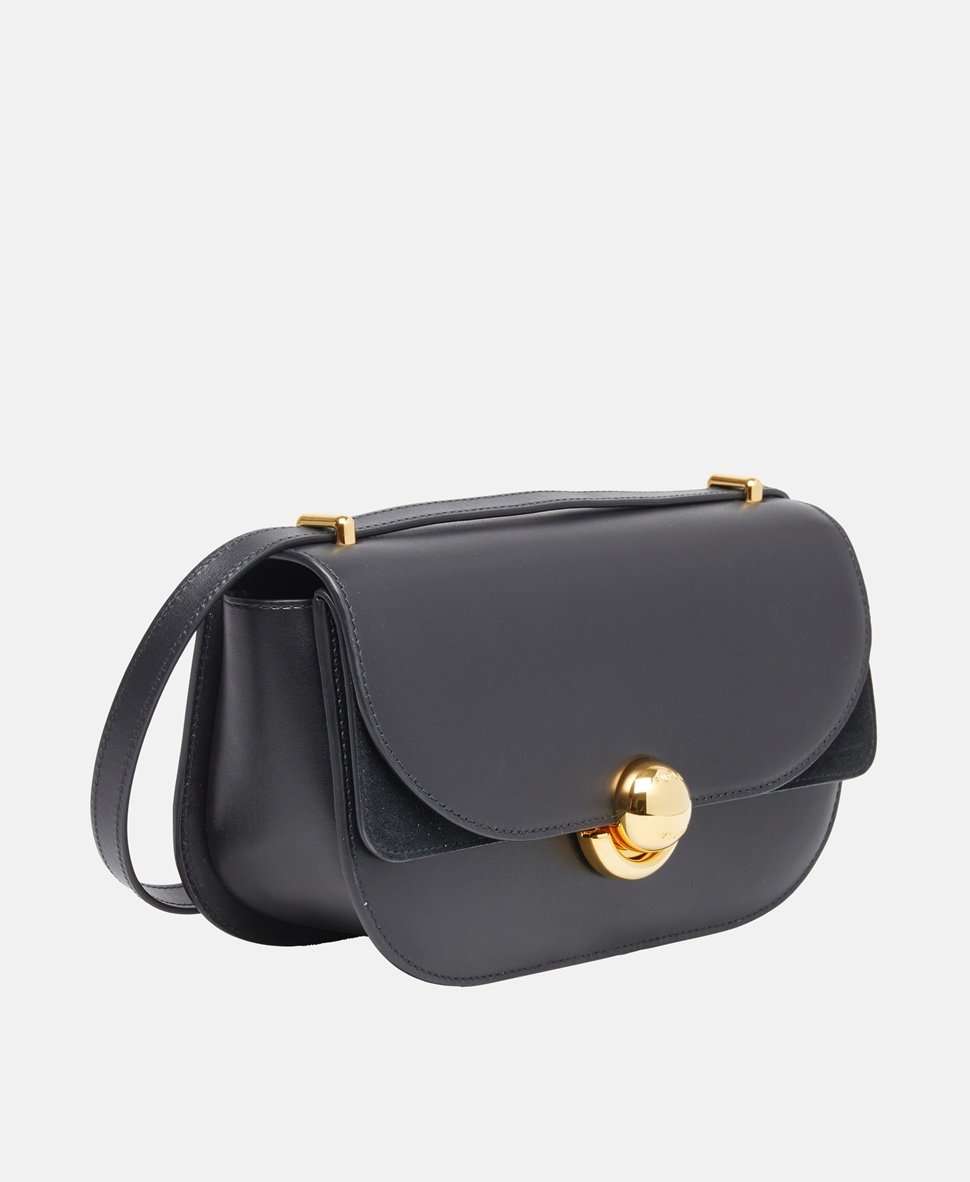 Furla Kožená messenger taška Černá 1
