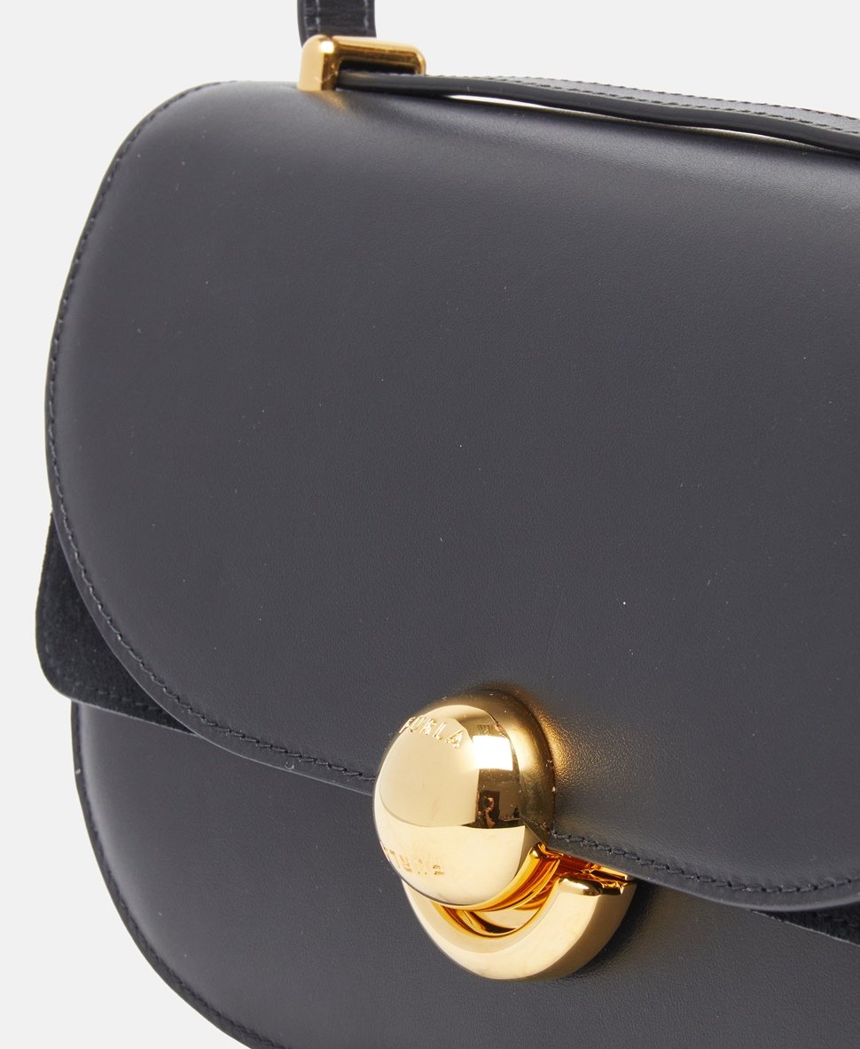 Furla Kožená messenger taška Černá 2