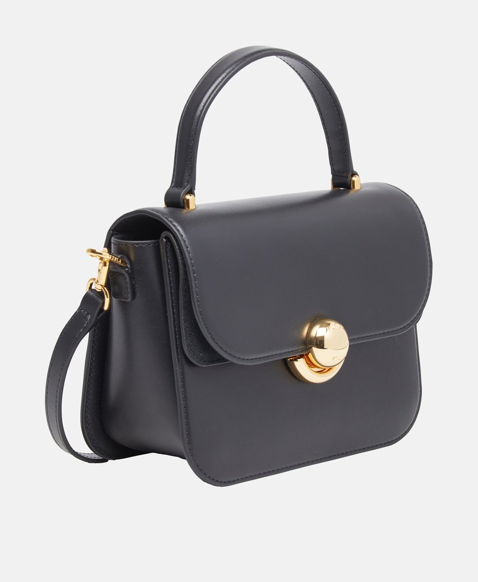 Furla Kožená messenger taška Černá 1