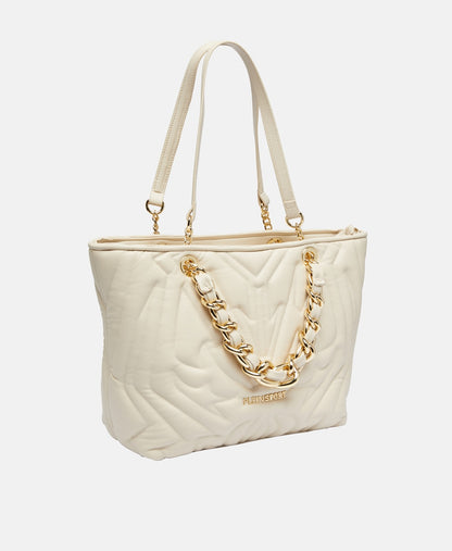 Plein Sport kabelka shopper Ecru 1