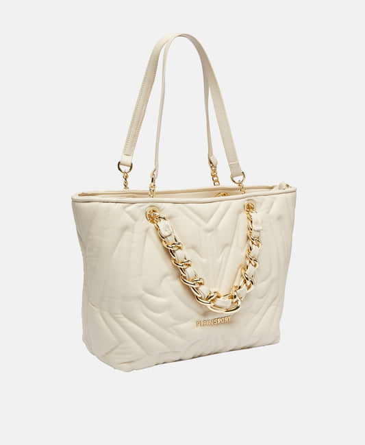 Plein Sport kabelka shopper Ecru 1